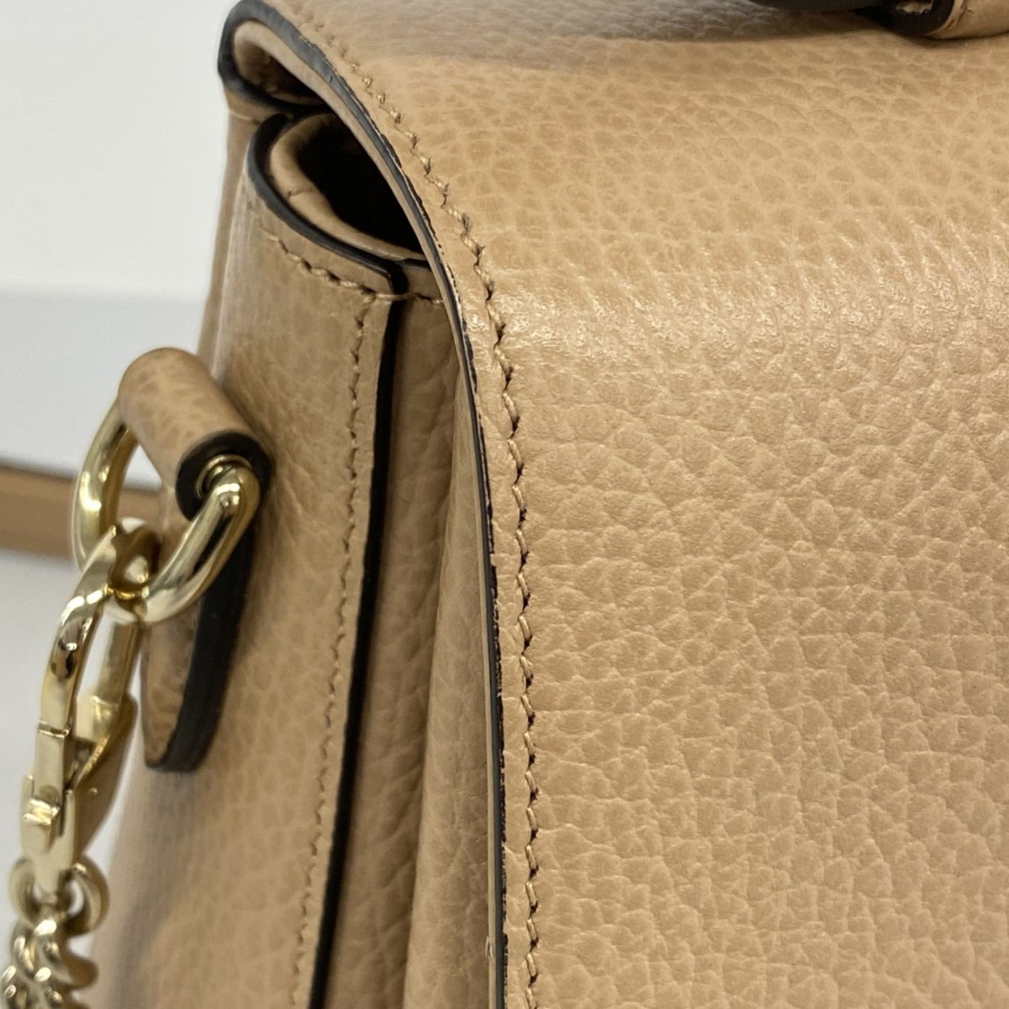 Gucci Interlocking G, Brown, Leather, handbag