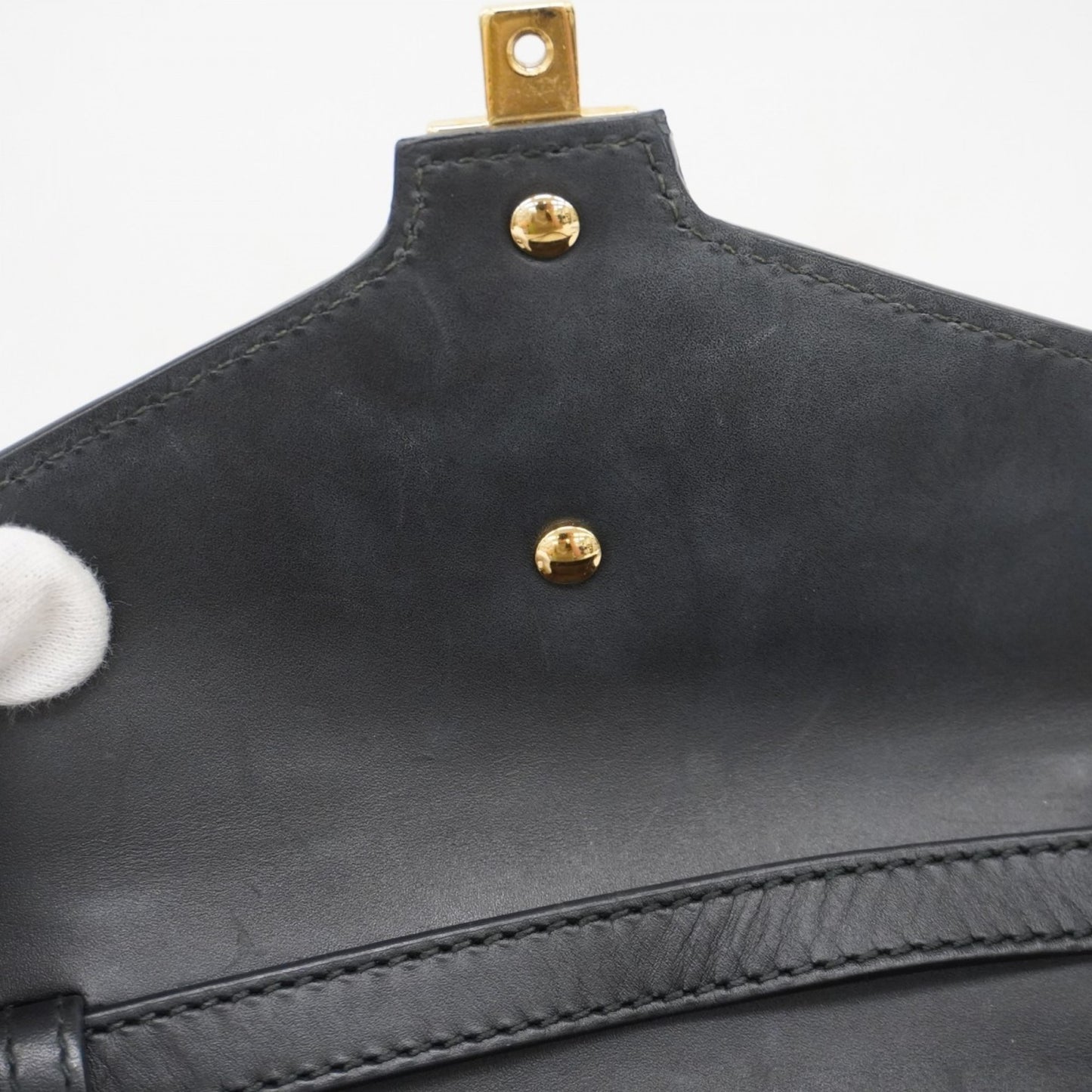 Gucci Sylvie, Black, Leather, handbag