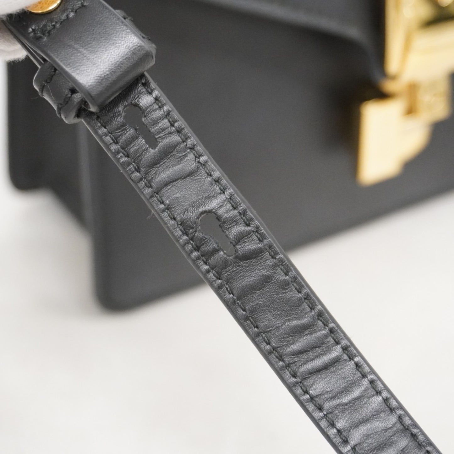Gucci Sylvie, Black, Leather, handbag