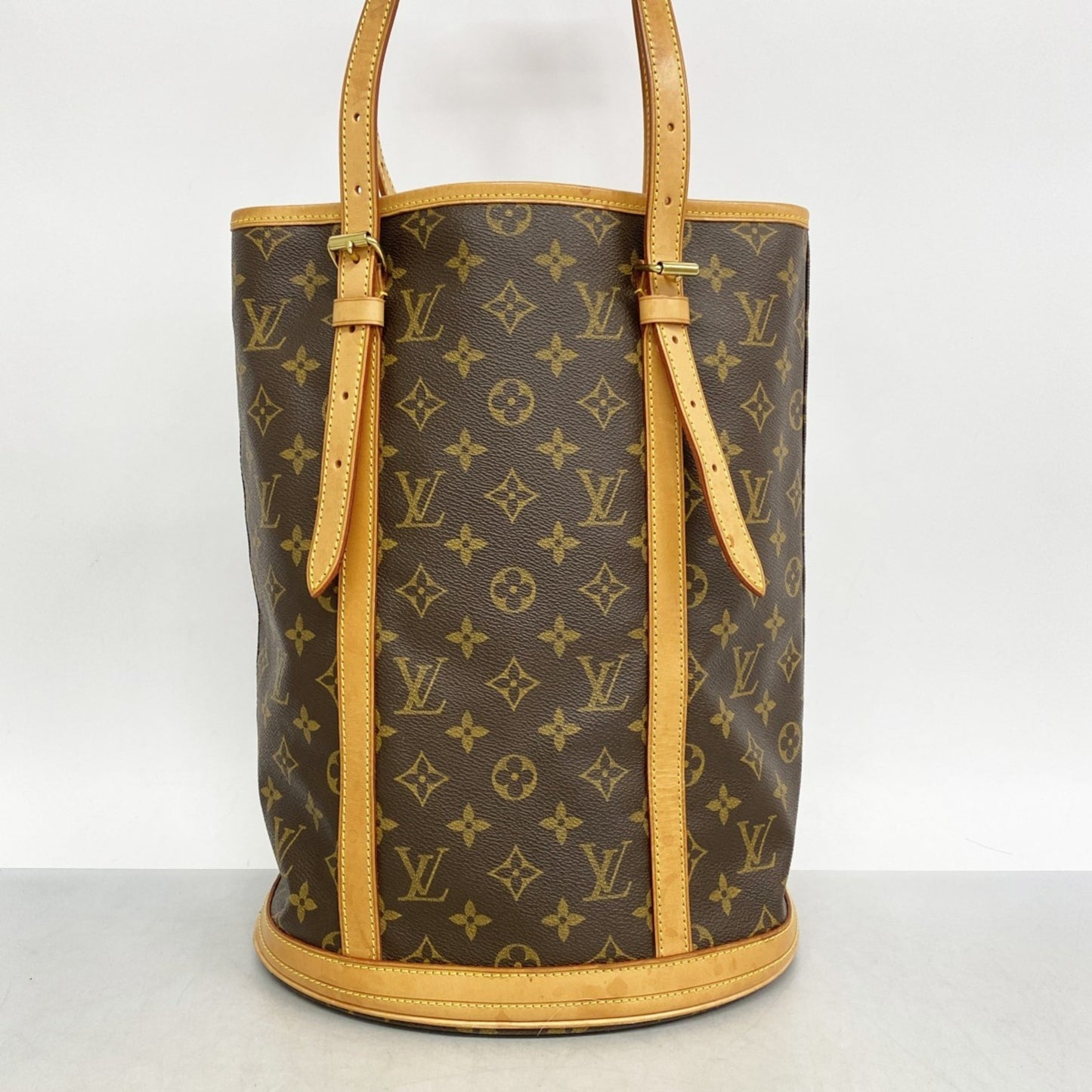 Louis Vuitton Bucket GM, Brown, Canvas, tote