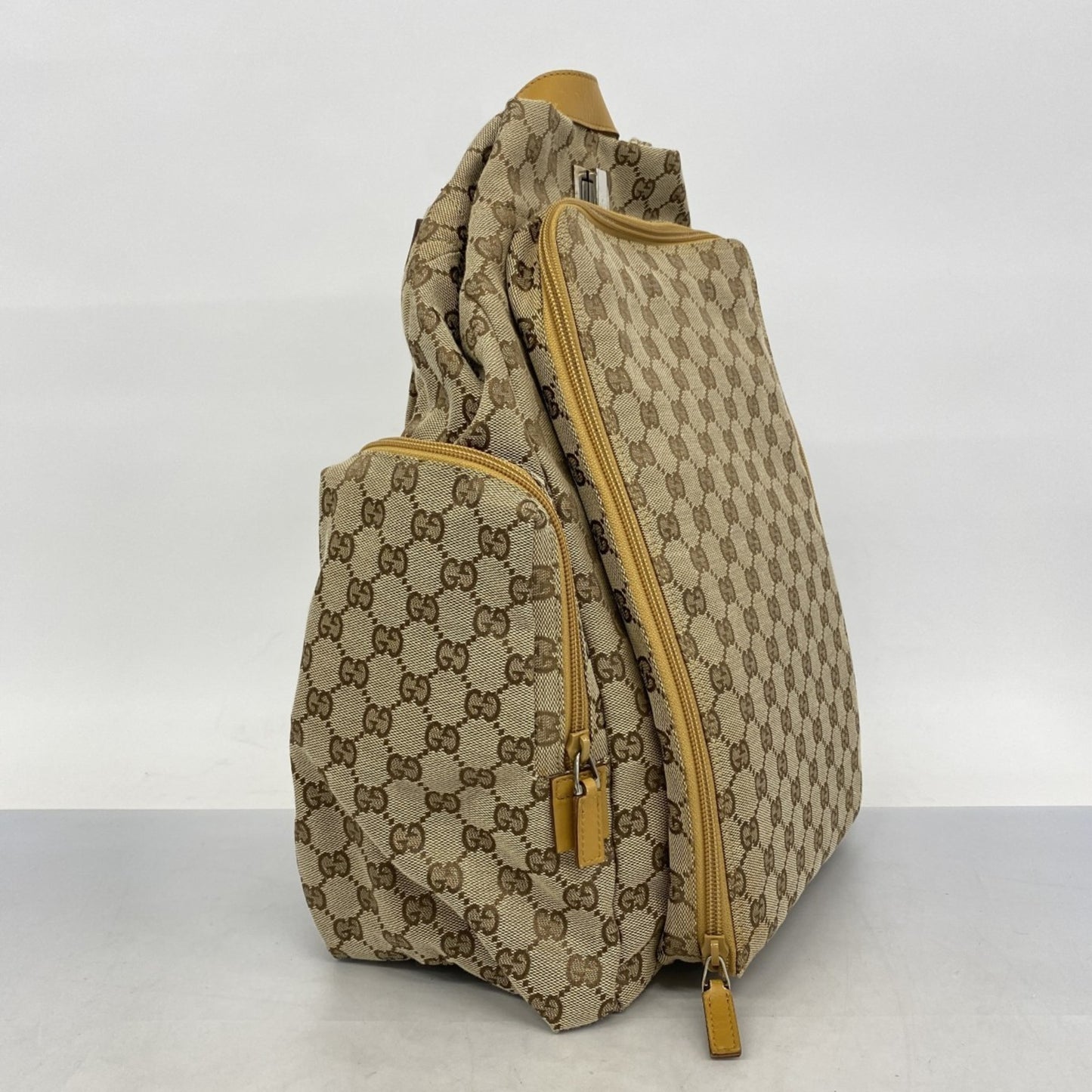 Gucci GG canvas, Beige, Canvas, backpack