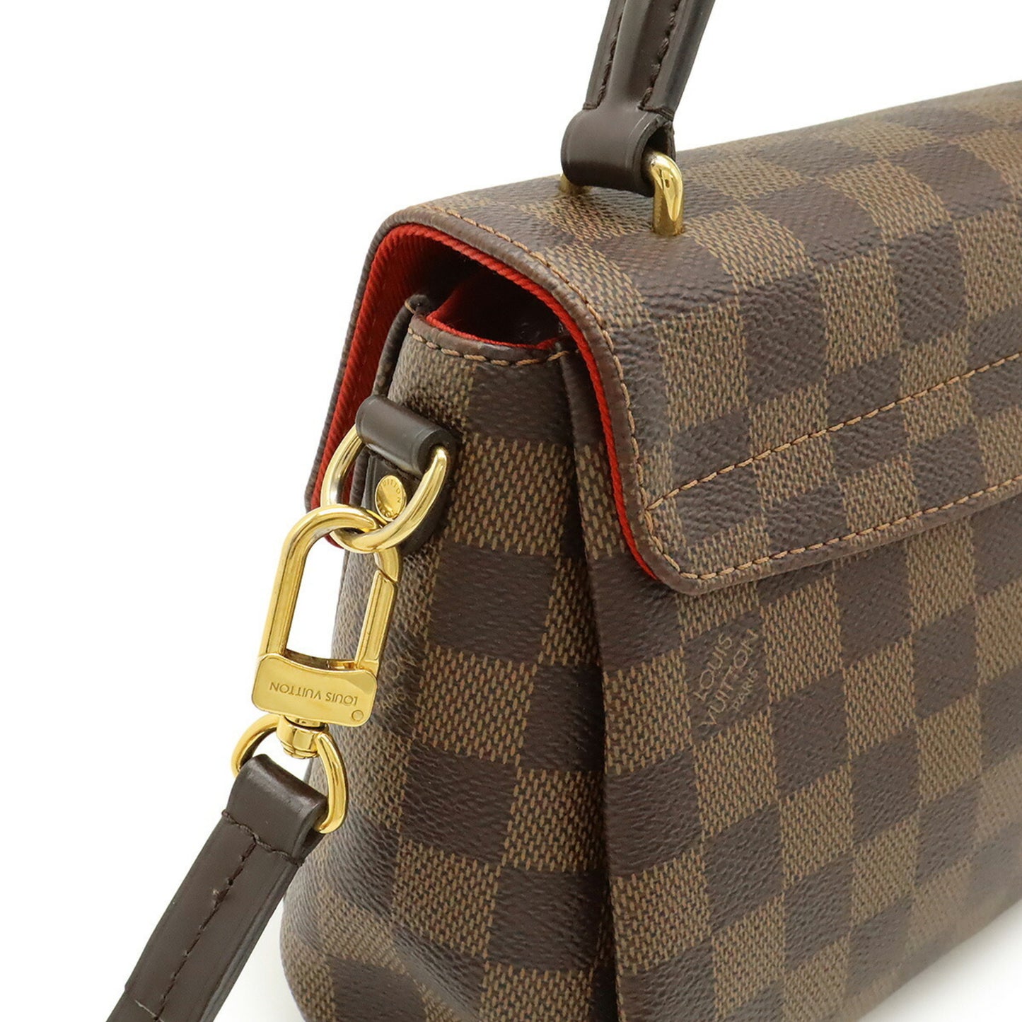 Louis Vuitton Croisette, Brown, Canvas, handbag