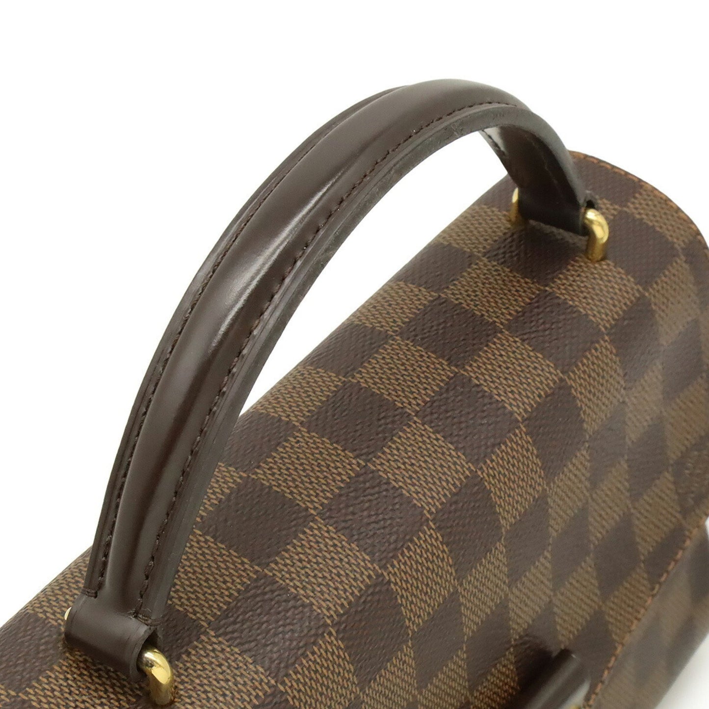 Louis Vuitton Croisette, Brown, Canvas, handbag
