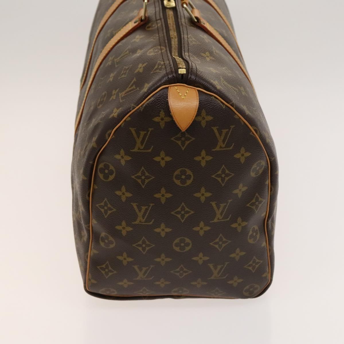 Louis Vuitton Keepall 45, Brown, Canvas, travel