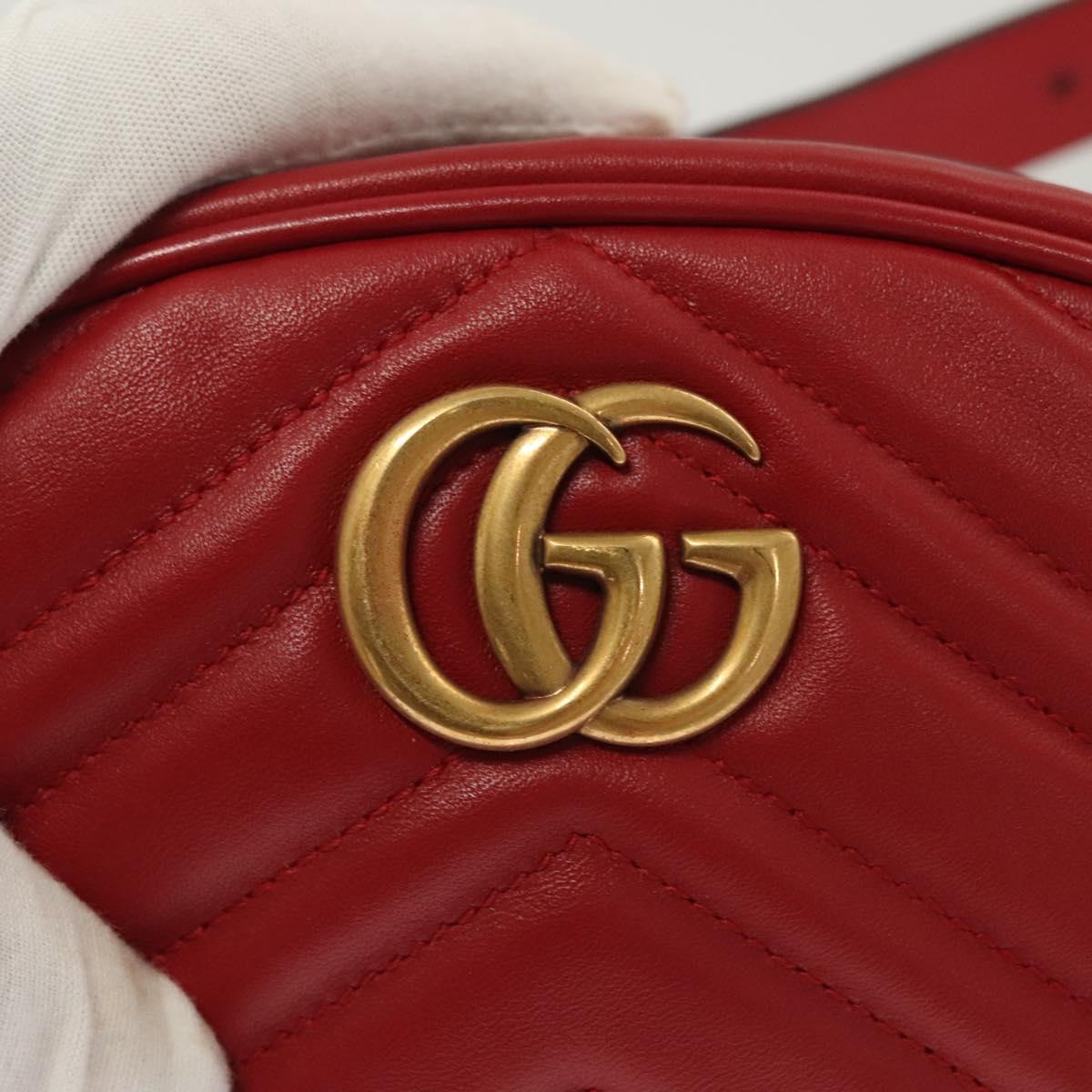 Gucci GG Marmont, Red, Leather, shoulder