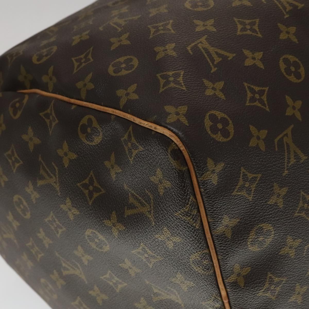 Louis Vuitton Keepall 60, Brown, Canvas, travel