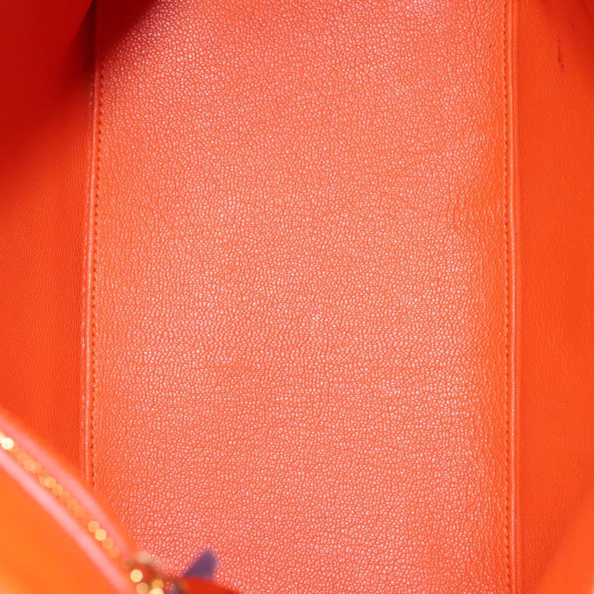 Louis Vuitton Lockit, Orange, Leather, handbag