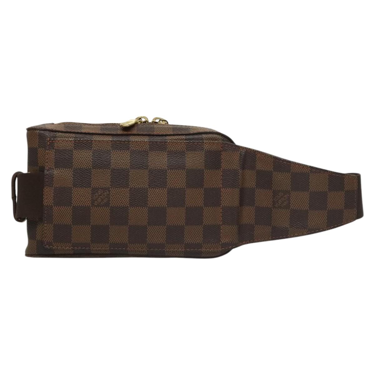 Louis Vuitton Geronimos, Brown, Canvas, clutch