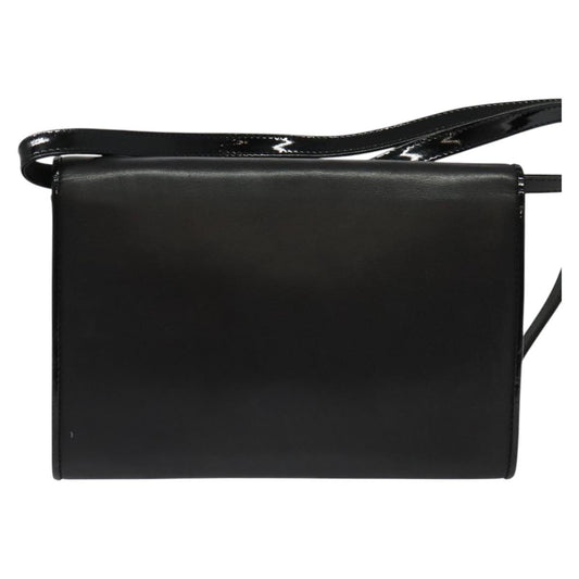 Fendi Envelope Clutch Leather, BLACK, LEATHER, Clutche & pouche