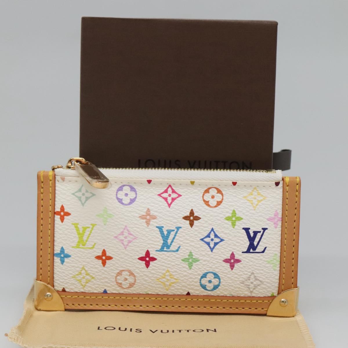 Louis Vuitton Pochette Clés, Multicolour, Canvas, wallet