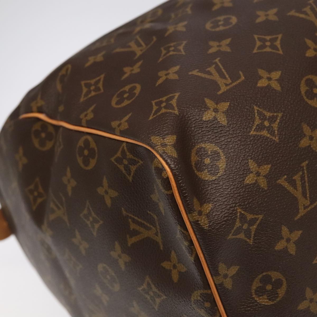 Louis Vuitton Keepall 60, Brown, Canvas, travel