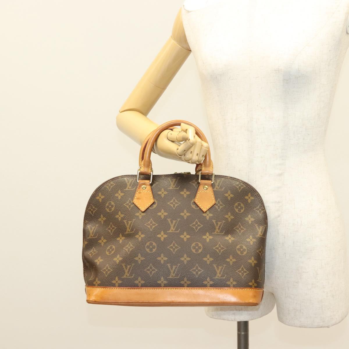Louis Vuitton Alma, Brown, Canvas, handbag