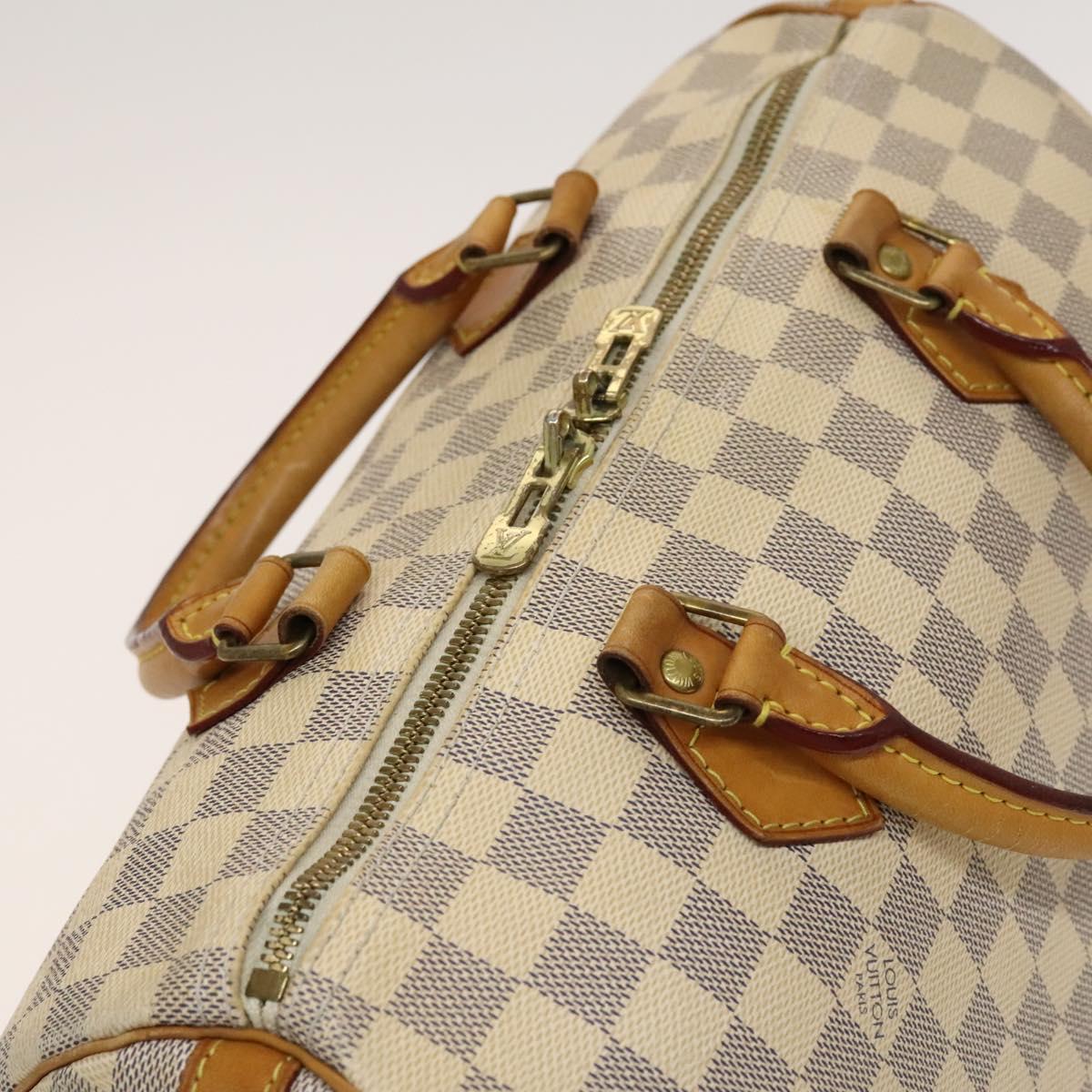 Louis Vuitton Speedy Bandoulière 30, White, Canvas, handbag