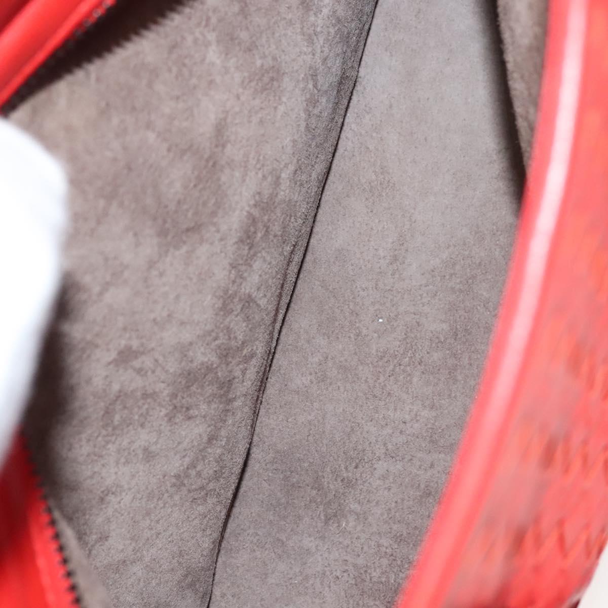 Bottega Veneta Intrecciato, Red, Leather, handbag