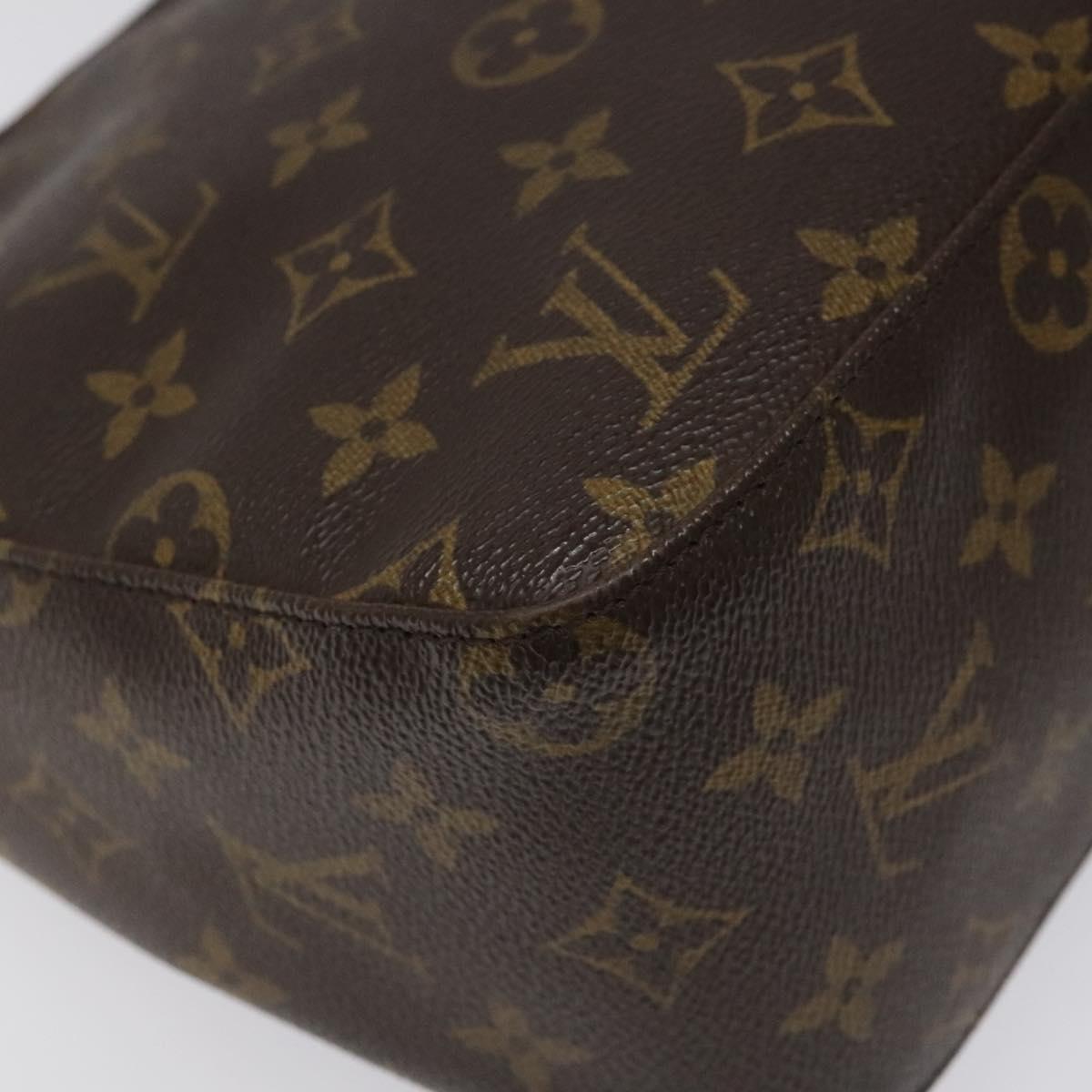Louis Vuitton Looping MM, Brown, Canvas, shoulder