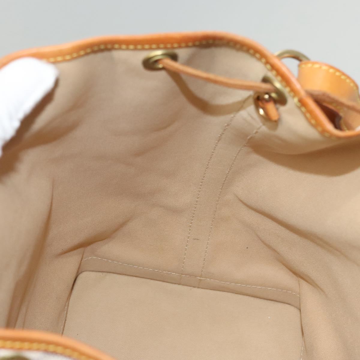 Louis Vuitton Noe, White, Canvas, shoulder