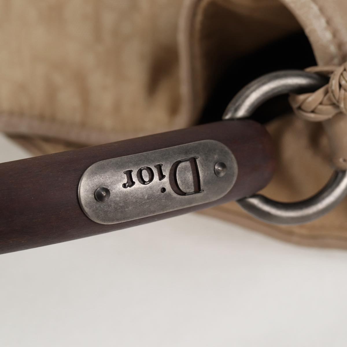 Dior Trotter, Beige, Canvas, handbag