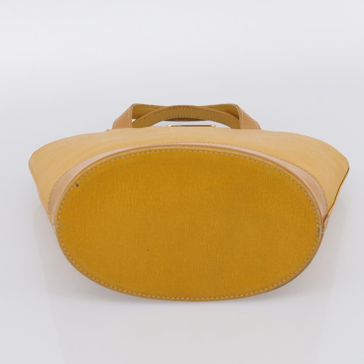 Burberry Handle Tote Leather, Yellow, Leather, Tote Bag