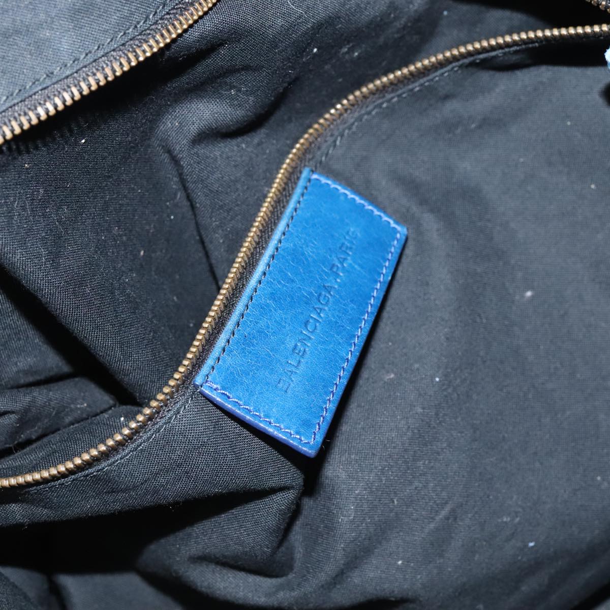 Balenciaga, Blue, Leather, handbag
