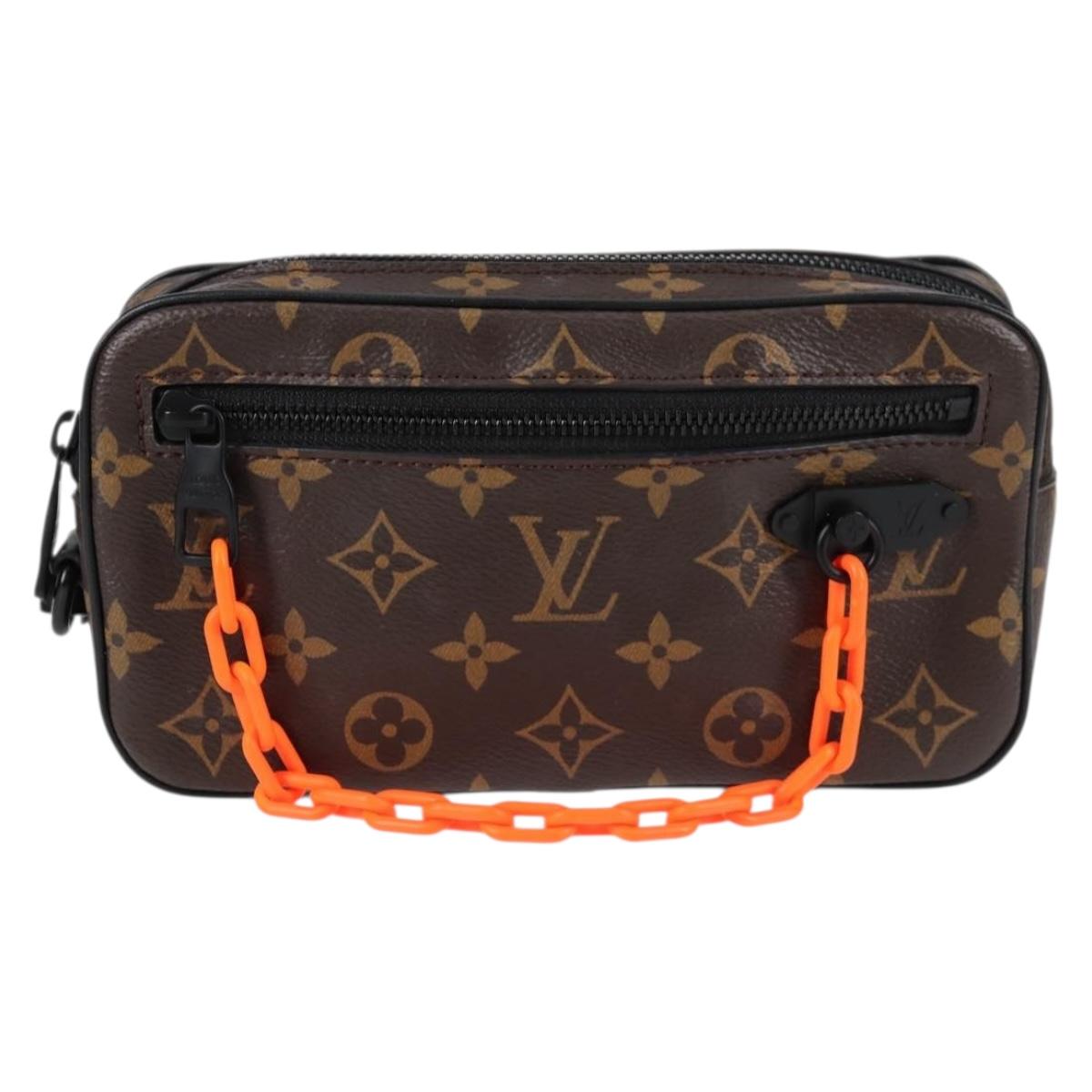 Louis Vuitton Pochette Volga, Brown, Canvas, clutch