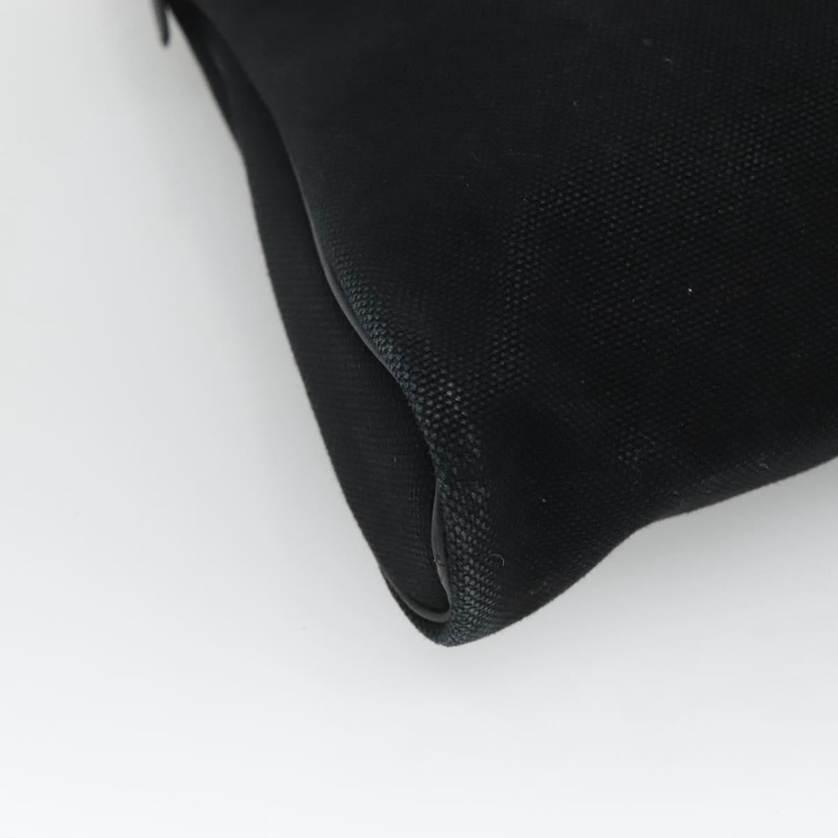Hermès Heeboo, Black, Canvas, handbag