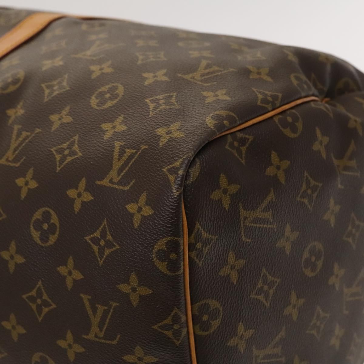 Louis Vuitton Keepall 55, Brown, Canvas, travel