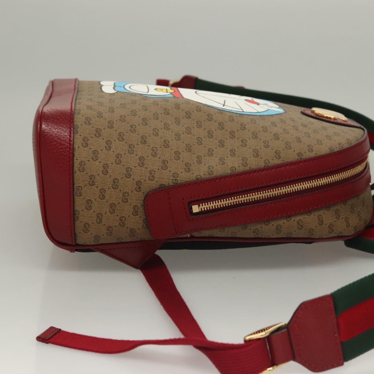 Gucci Doraemon, Beige, Canvas, backpack