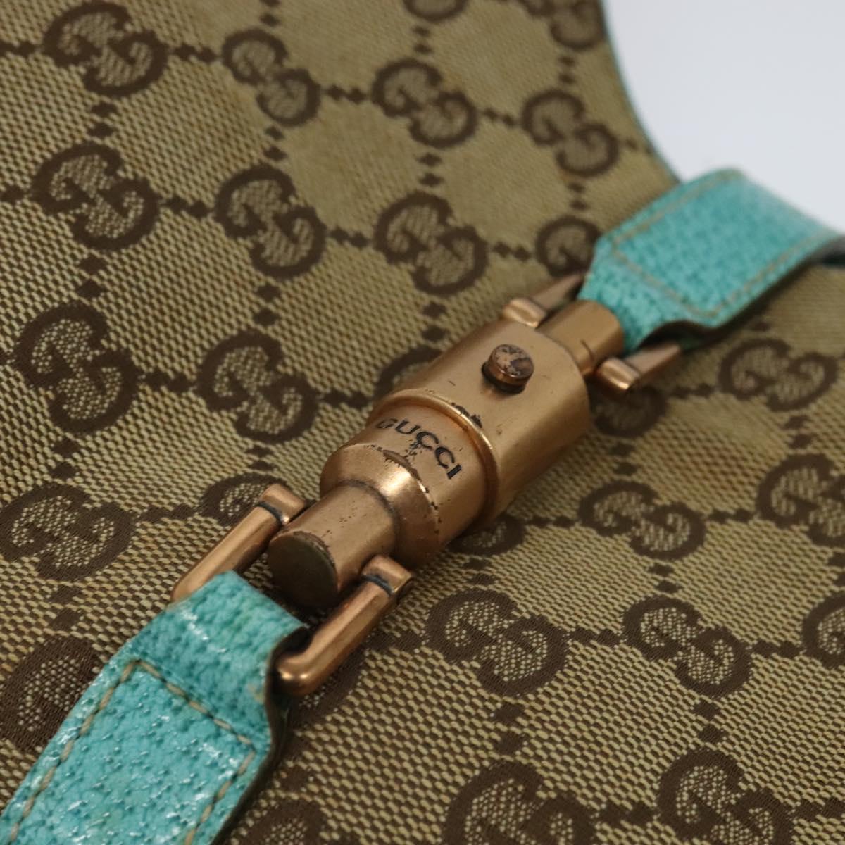Gucci Jackie, Beige, Canvas, shoulder