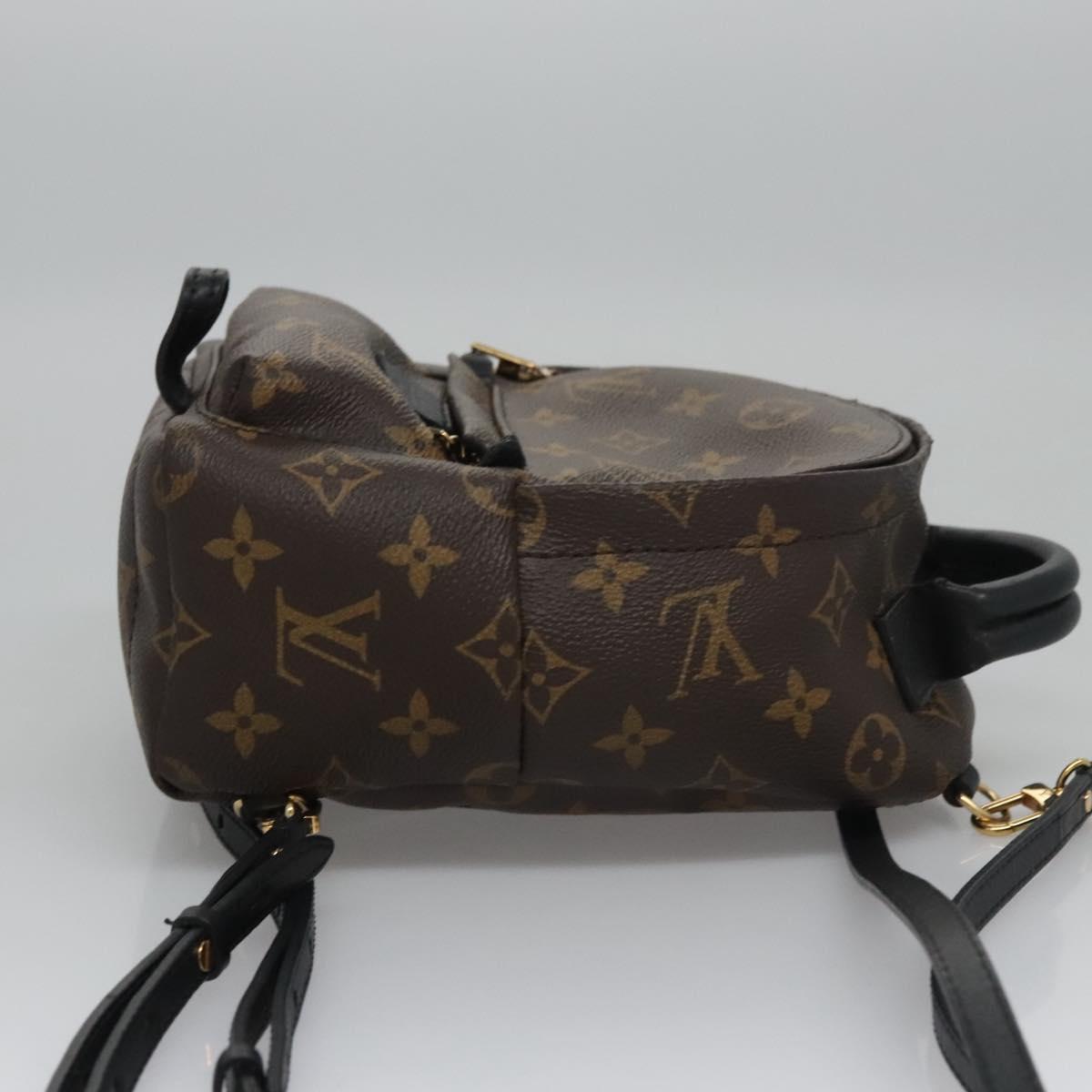 Louis Vuitton Palm Springs mini, Brown, Canvas, backpack