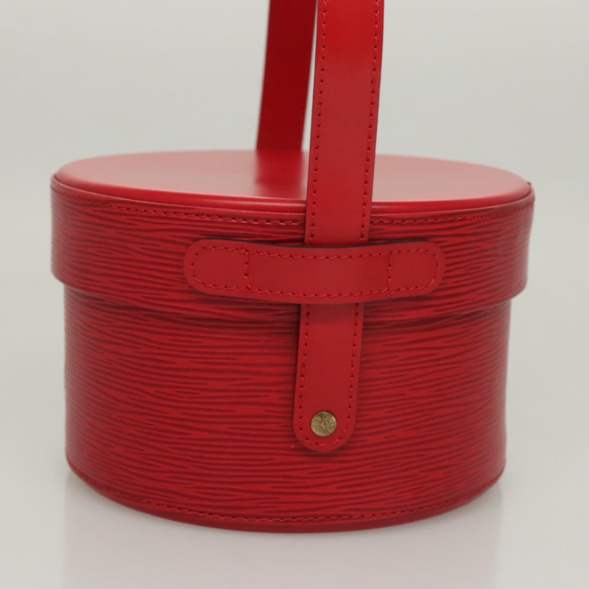 Louis Vuitton Vanity, Red, Leather, handbag