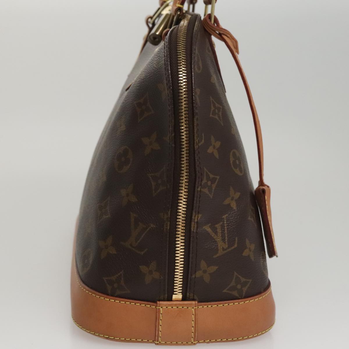 Louis Vuitton Alma, Brown, Canvas, handbag