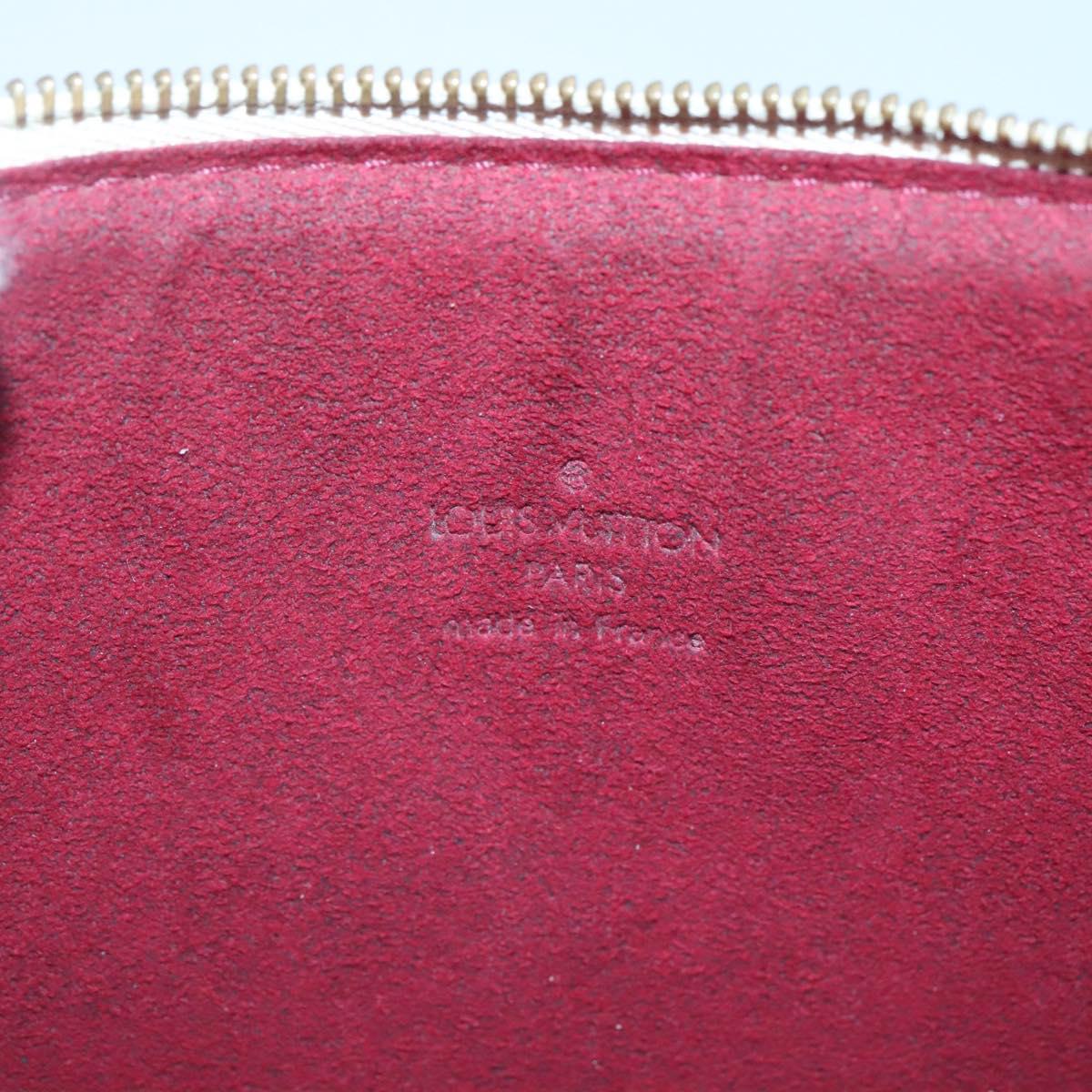 Louis Vuitton Pochette Accessoire, White, Canvas, clutch