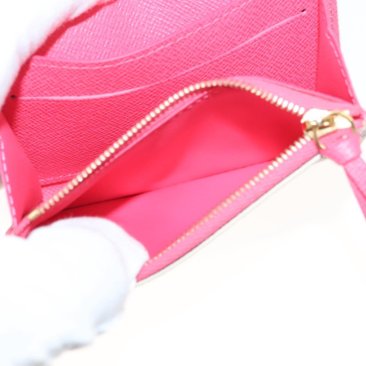 Louis Vuitton Rosalie, White, Canvas, wallet