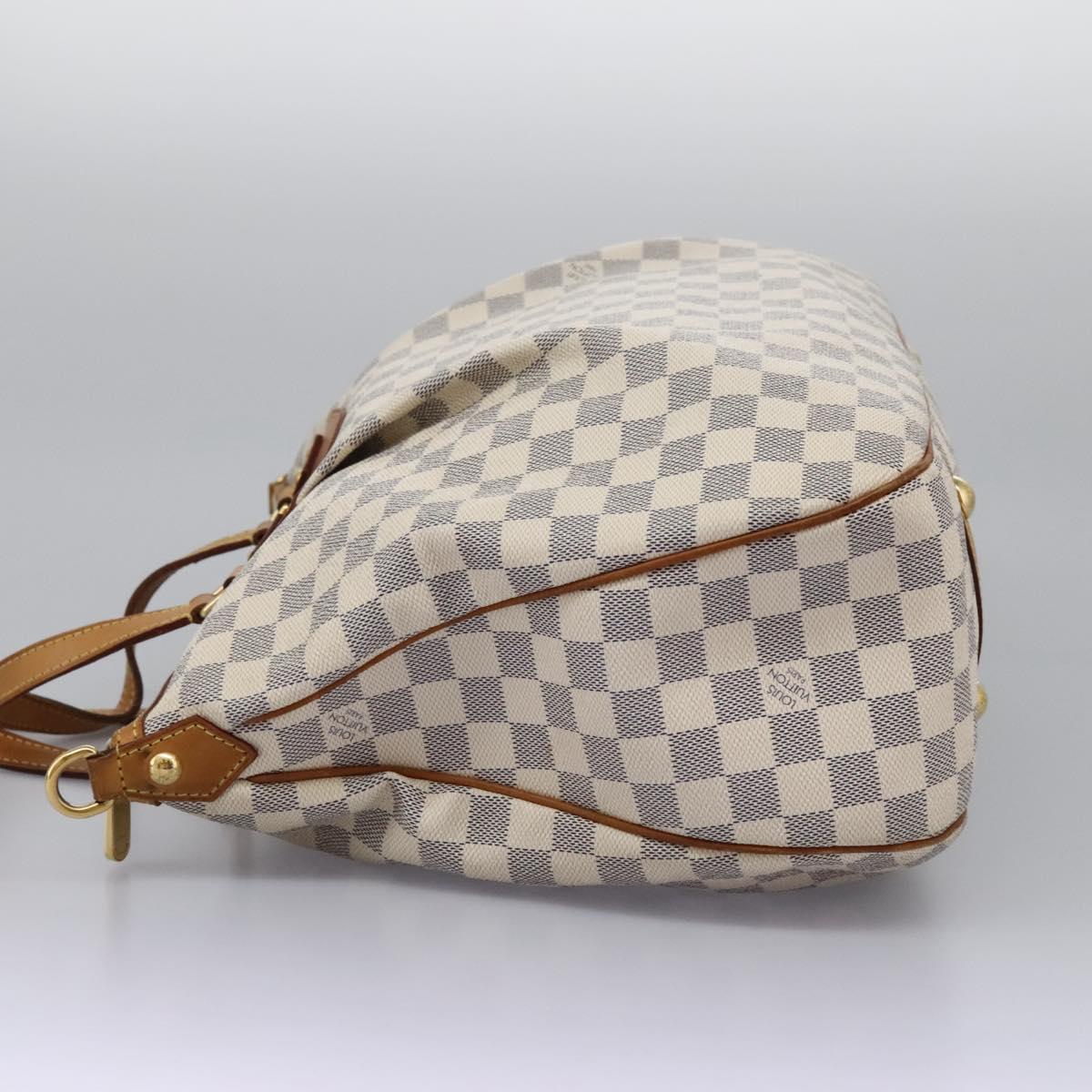 Louis Vuitton Siracusa, Grey, Canvas, shoulder
