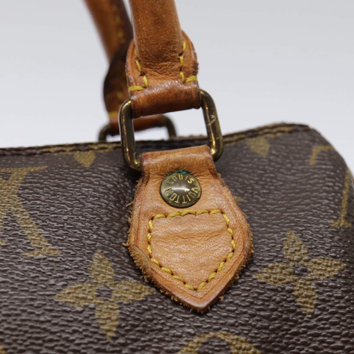 Louis Vuitton Mini speedy, Blue, Canvas, handbag