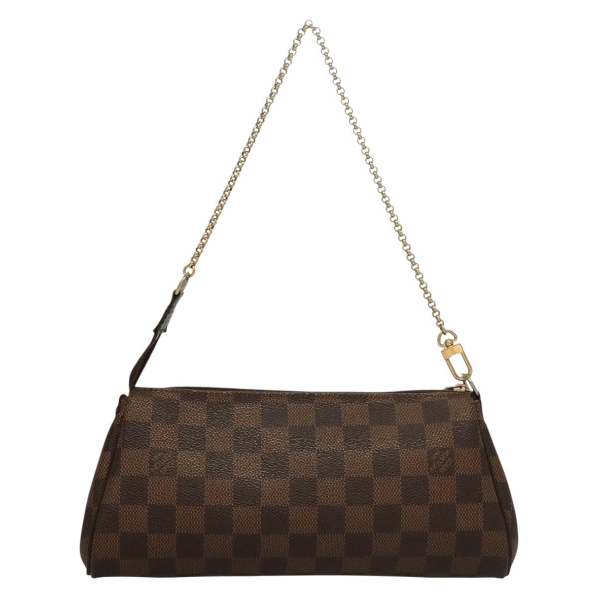 Louis Vuitton Eva, Brown, Canvas, shoulder