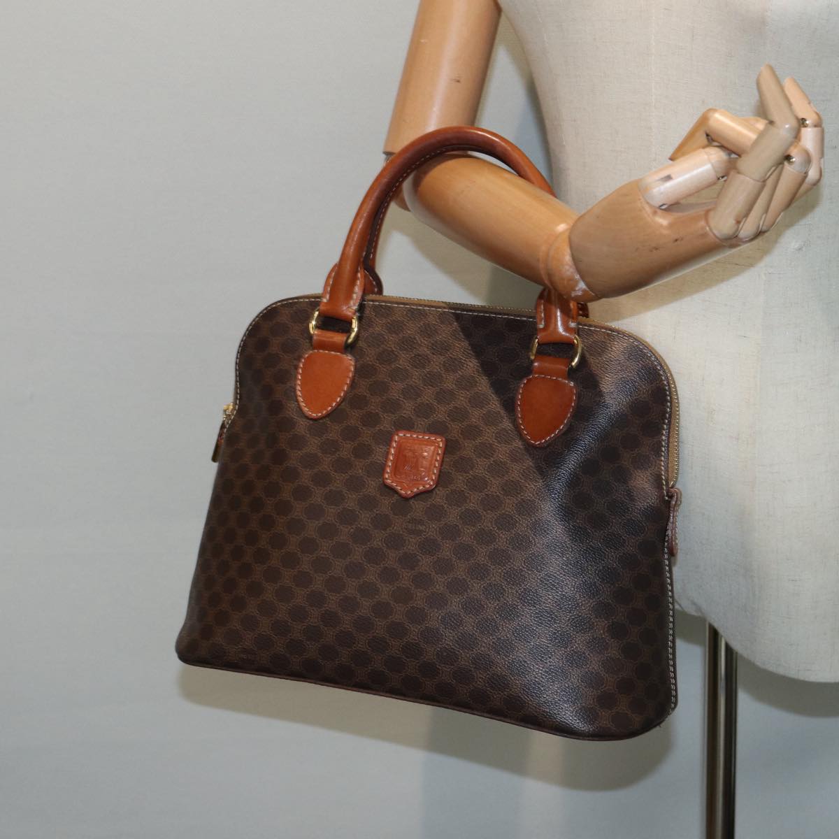 Céline, Brown, Canvas, handbag