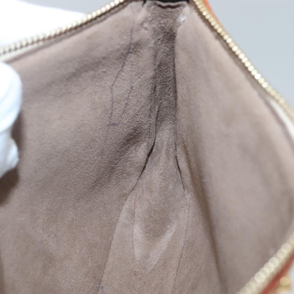 Louis Vuitton Pochette Accessoire, Black, Canvas, clutch