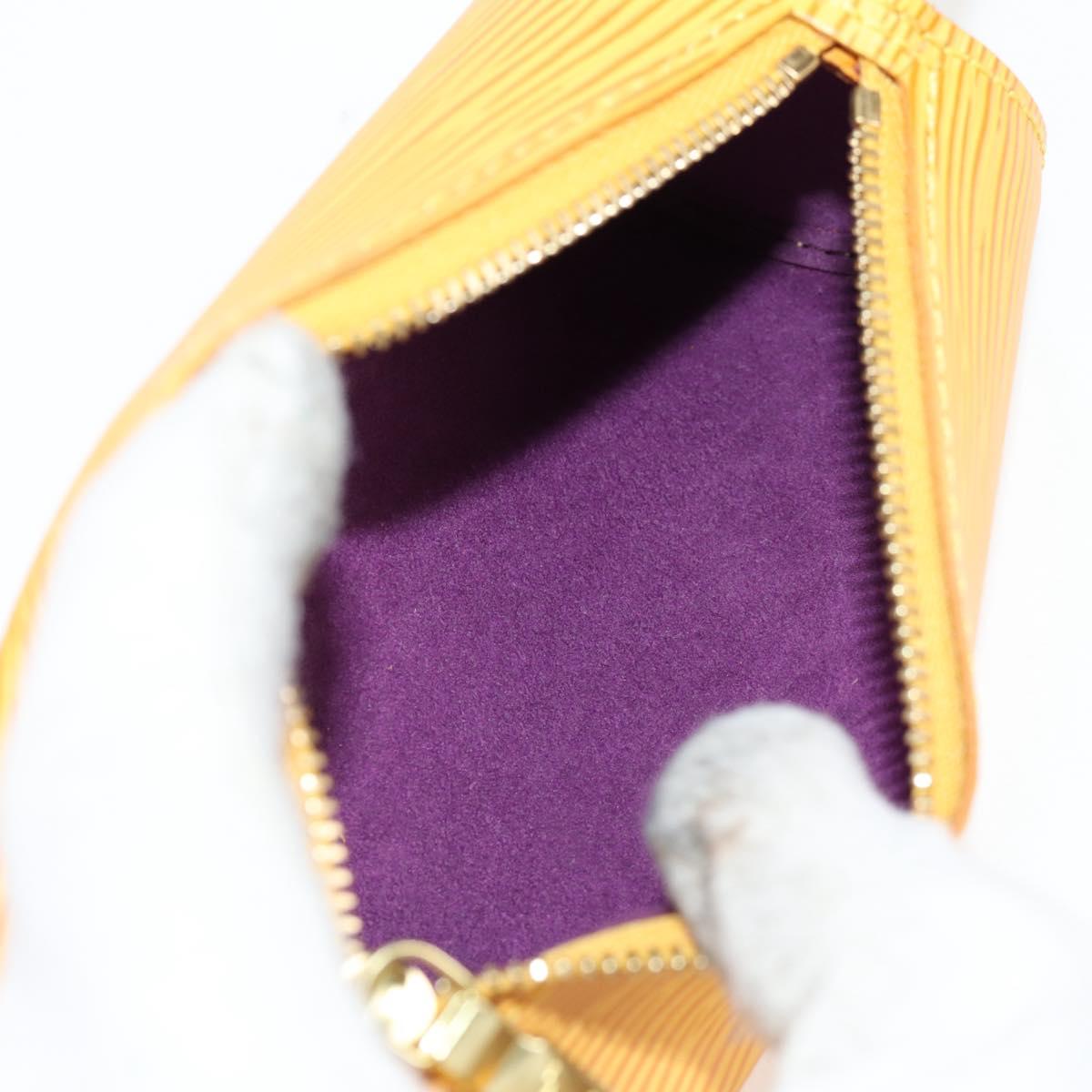 Louis Vuitton Papillon, Yellow, Leather, handbag
