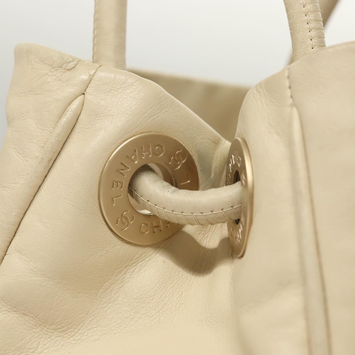 Chanel Camellia, Beige, Leather, tote