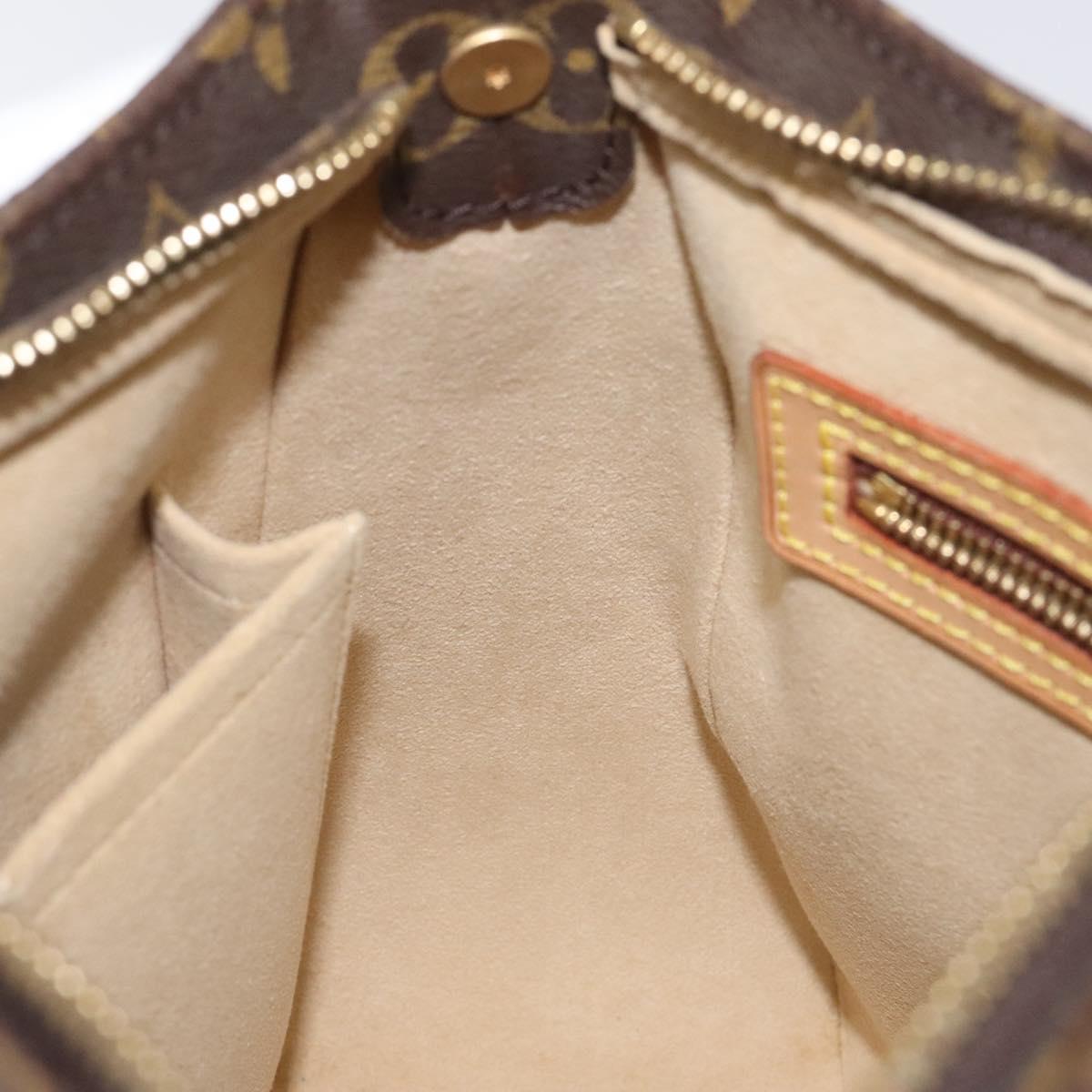 Louis Vuitton Looping MM, Brown, Canvas, shoulder