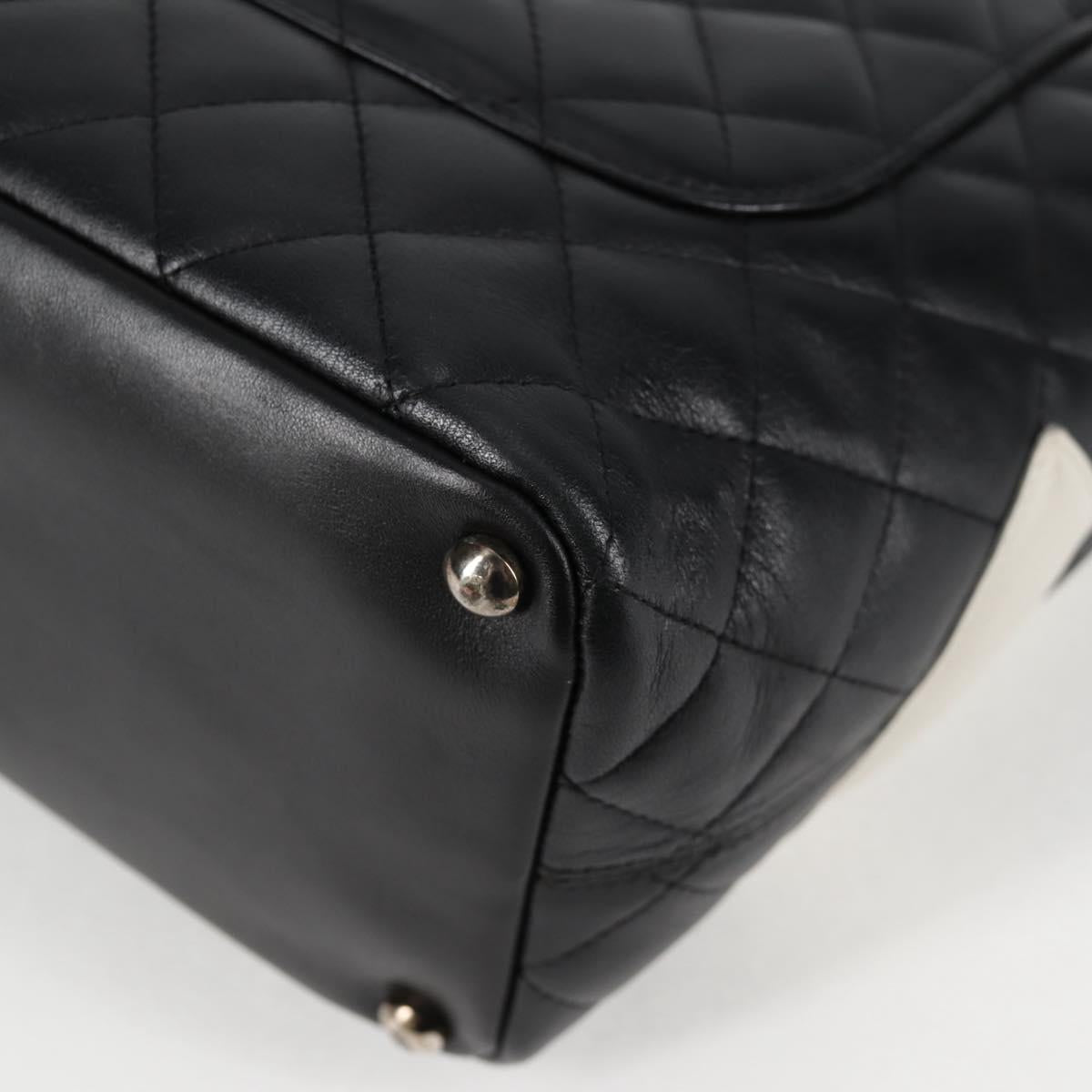 Chanel Cambon, Black, Leather, tote