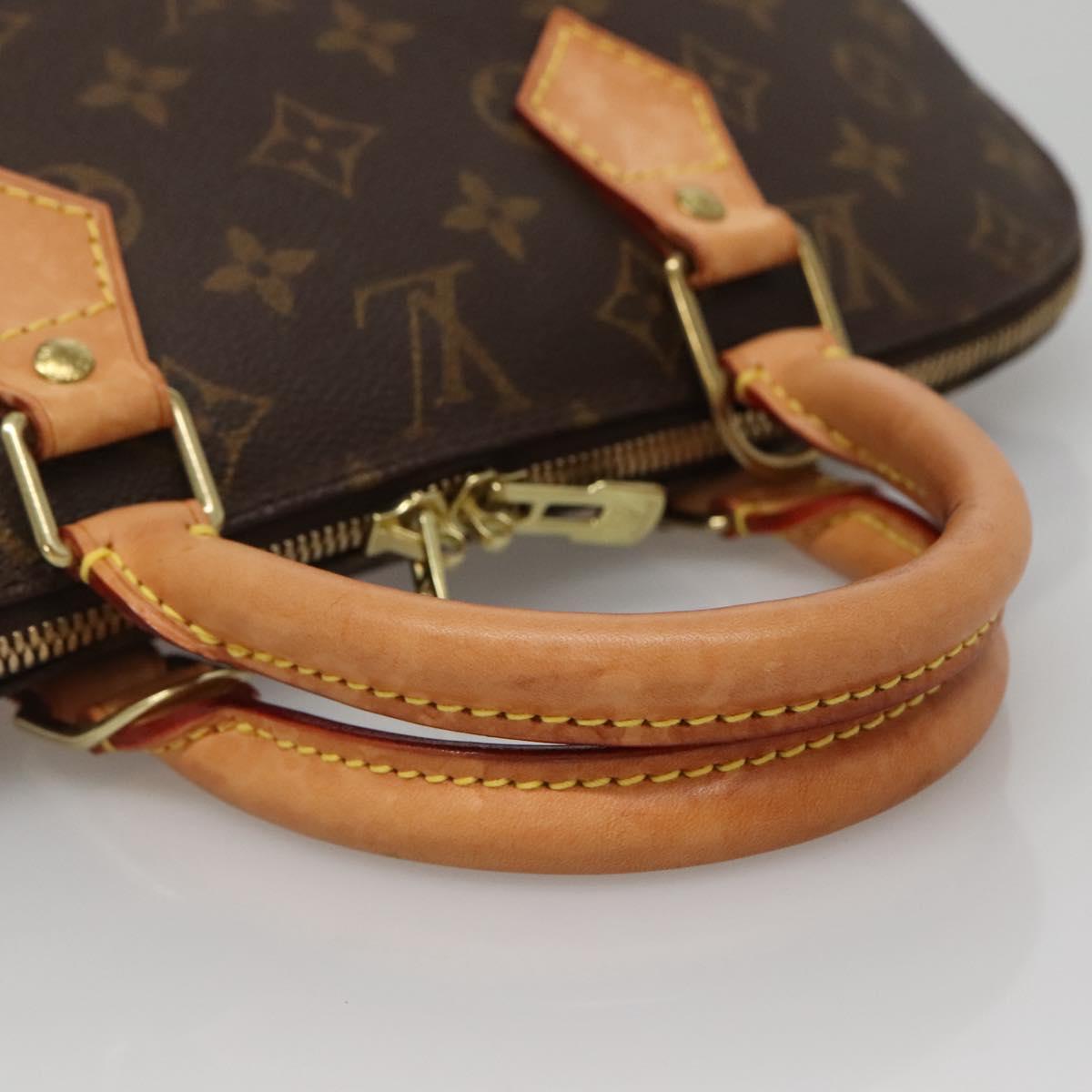 Louis Vuitton Alma, Brown, Canvas, handbag