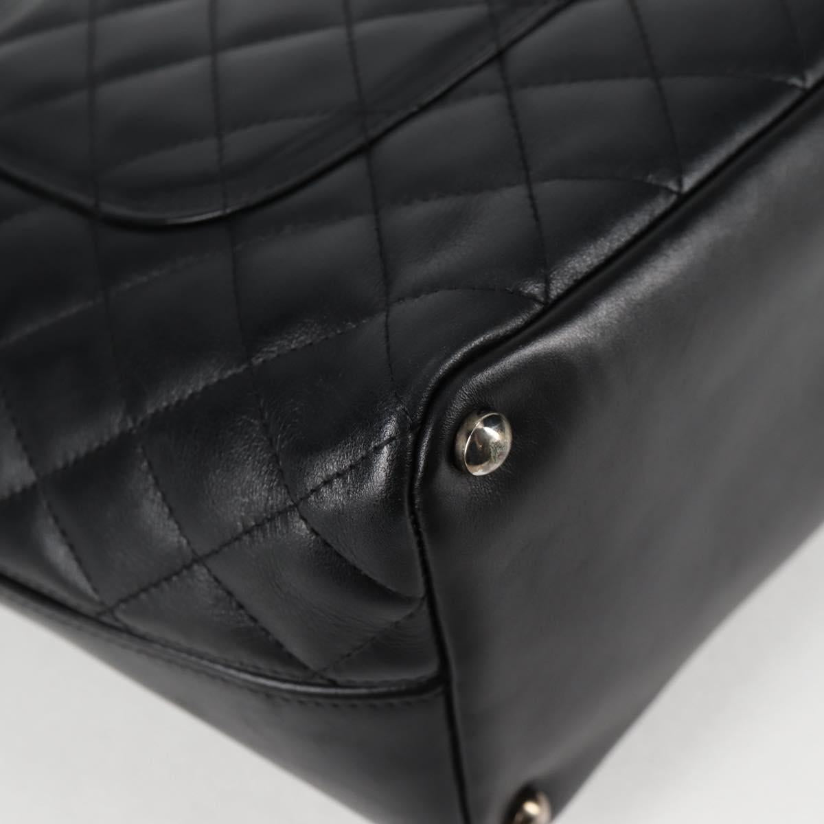 Chanel Cambon, Black, Leather, tote