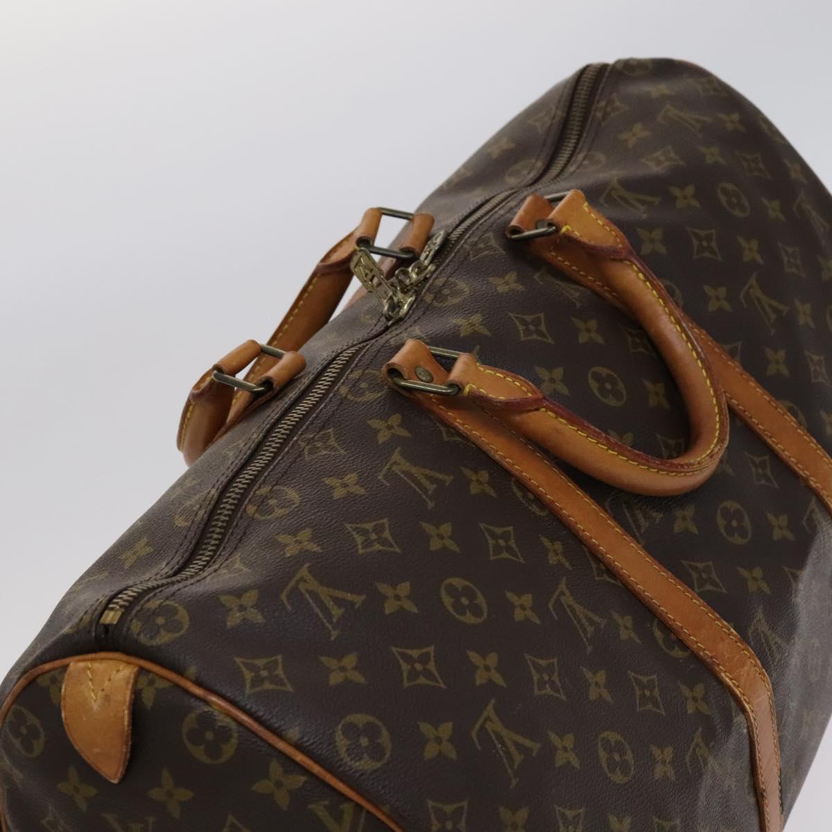 Louis Vuitton Keepall 50, Brown, Canvas, travel