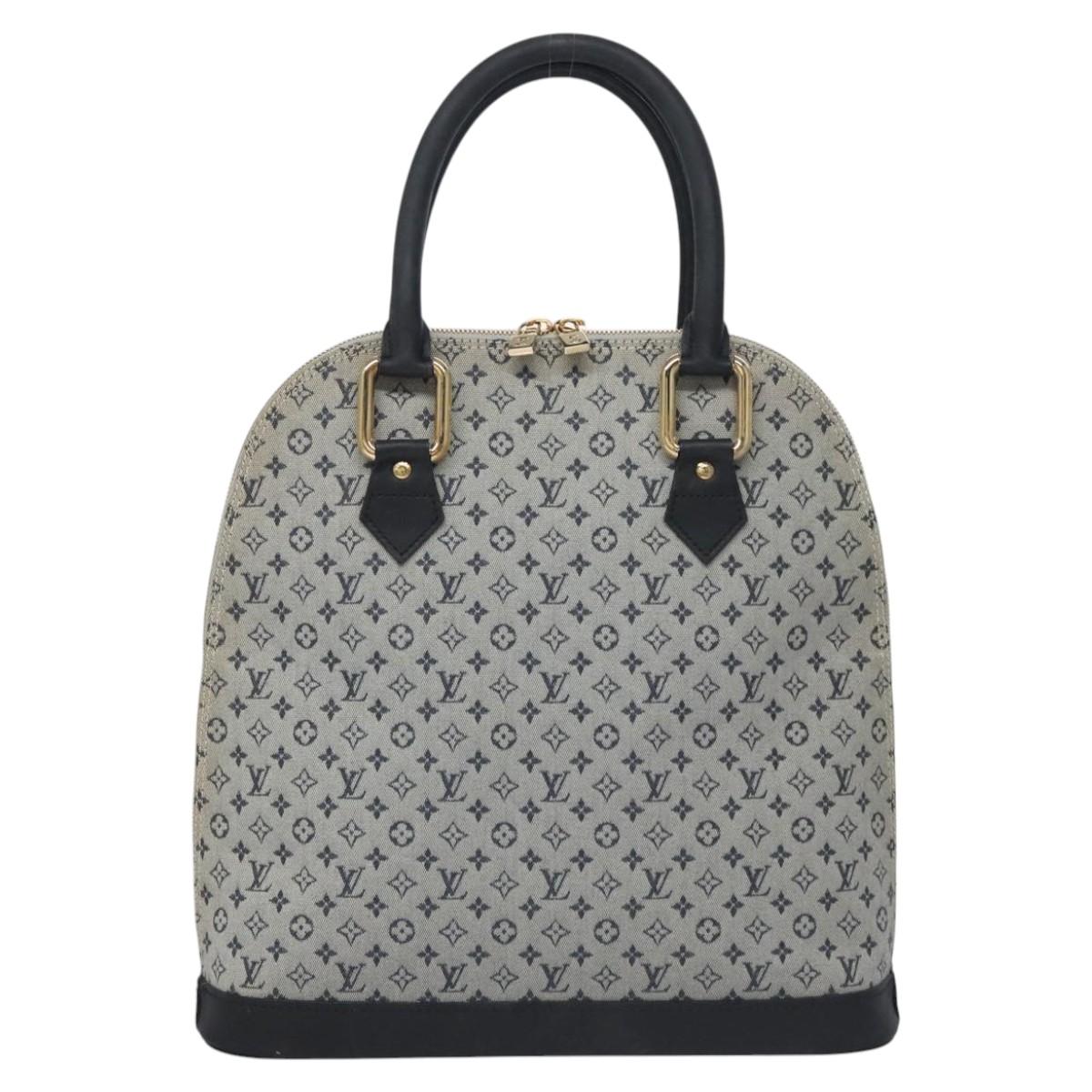 Louis Vuitton Alma, Grey, Canvas, handbag