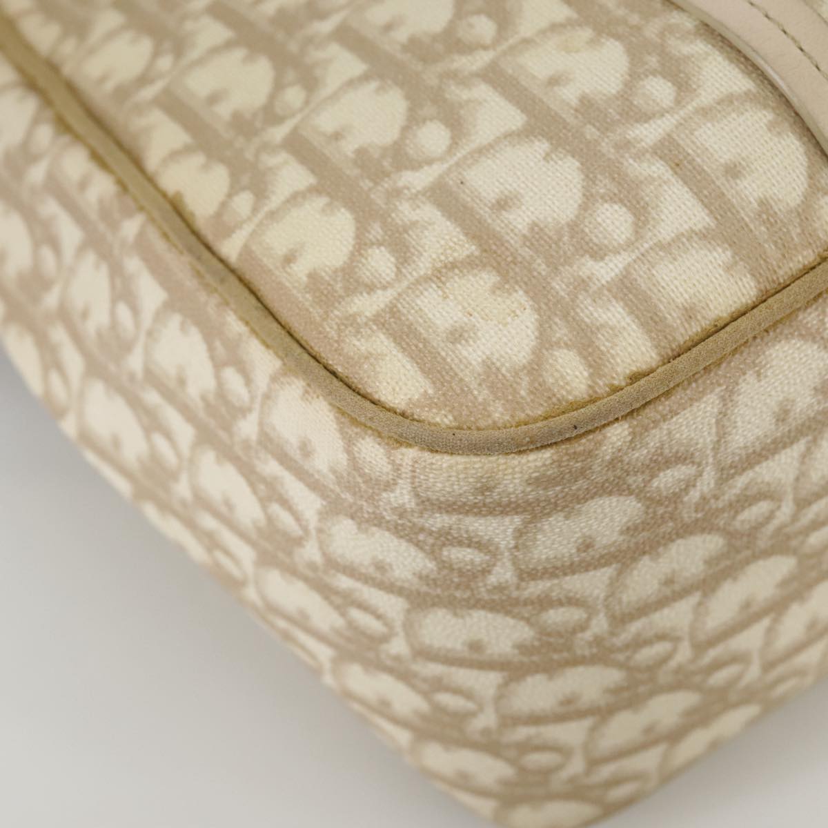 Dior Romantique, Beige, Canvas, shoulder