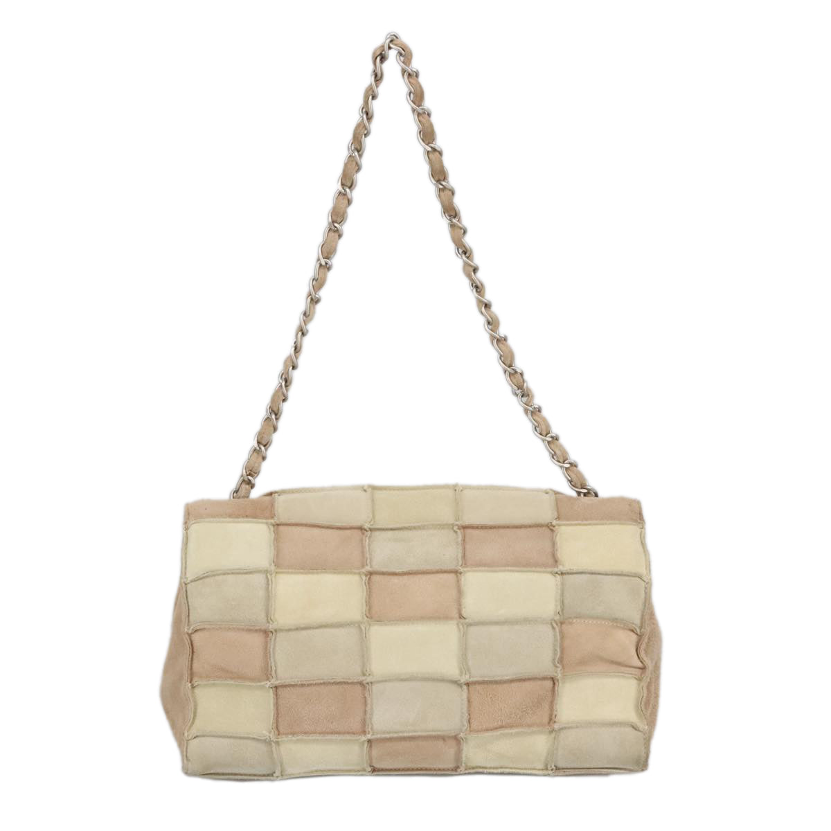 "Chanel 2,55", Beige, Suede, shoulder
