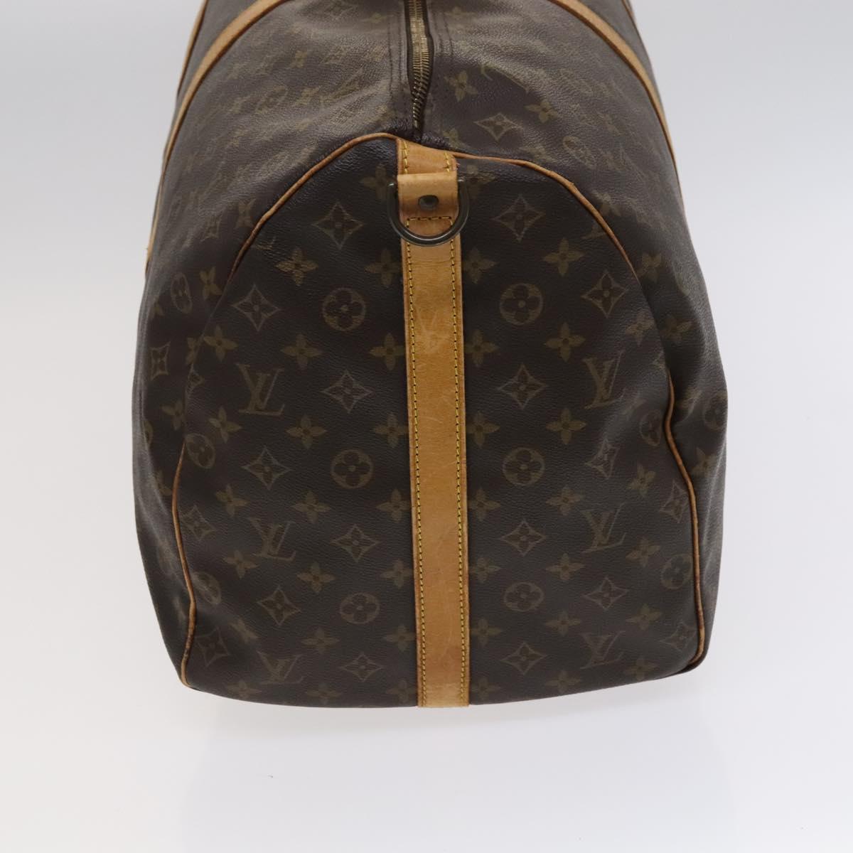 Louis Vuitton Keepall Bandoulière 60, Brown, Canvas, travel