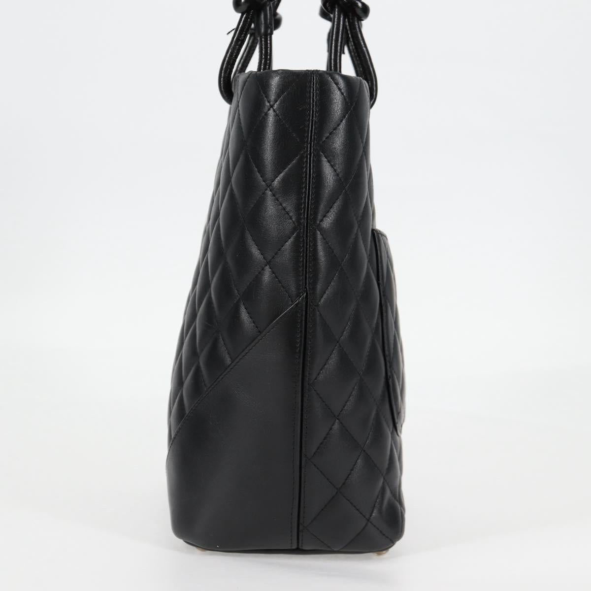 Chanel Cambon, Black, Leather, tote